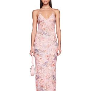 I.AM.GIA Ellery Dress Pink Multi Print Size Small NWT